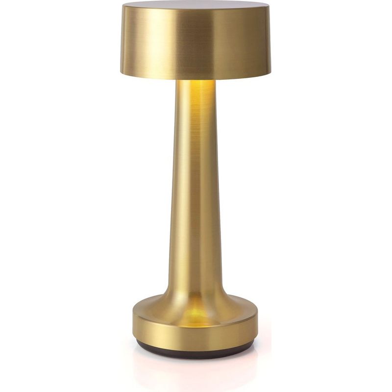 Kabellose Tischleuchte, Dimmbare Tischleuchte, Batteriebetriebene Tischleuchte, Nachttischlampe, Schreibtischlampe, Tischleuchte Für Wohn-/schlafzimmer, 3 Lichtfarben (gold)