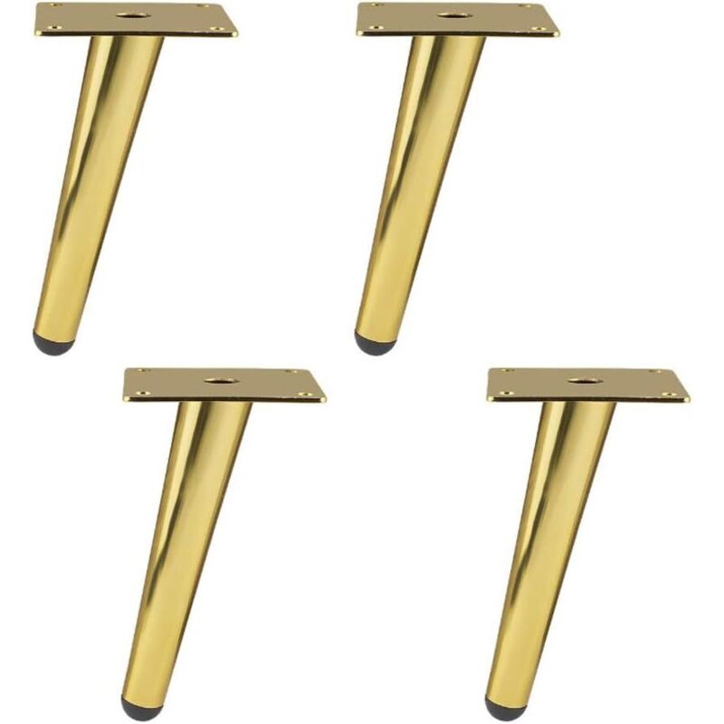 4 Möbelbeine, Diy-tischbeine Aus Metall, Tischbeine Für Büro, Schrank, Sofa, Sessel, Kommoden, Möbel/höhe: 100 Mm, Gold