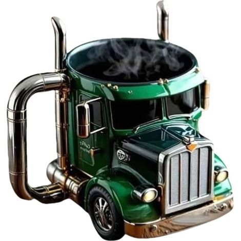Kaffeebecher Aus Edelstahl In Autoform, Geschenk Für Autoliebhaber, Untersetzer Nicht Enthalten, Grün