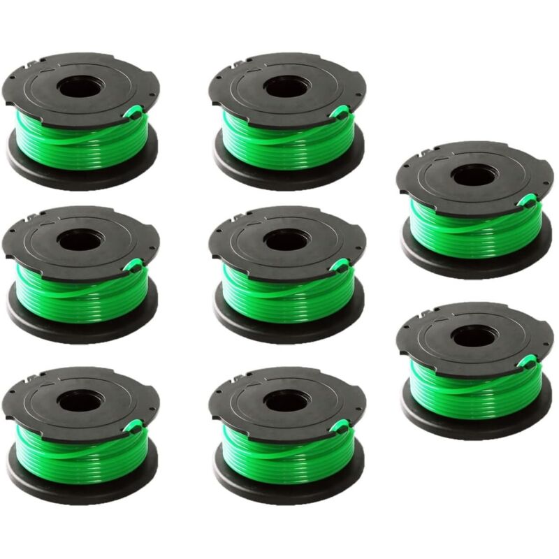 Packung Mit 8 Spulen Grünem Nähgarn Für Black & Decker Gl7033, Gl8033, Gl9035 Und A6482 Freischneider