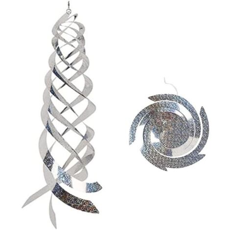 5er-set Anti-tauben-abwehr-spiral-vogelschreck, Reflektierende Behänge Von Taubenabwehrmittel Zum Schutz Von Garten, Balkon, Hof, Bauernhof
