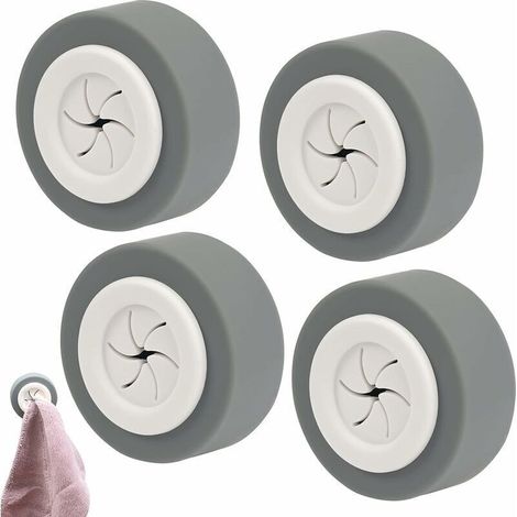 4er-pack Selbstklebende Handtuchhaken, Runde Handtuchhalter-clips, Abs-handtuchhaken Für Bad, Küche Und Haushalt, Kein Bohren Erforderlich