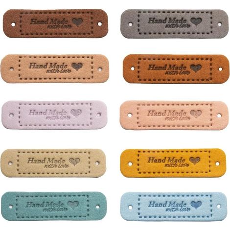 100 Hübsche, Handgefertigte Deko-etiketten Mit Löchern, Ideal Zum Basteln, Nähen, Häkeln, Stricken Und Hutmachen (in Verschiedenen Farben Erhältlich).