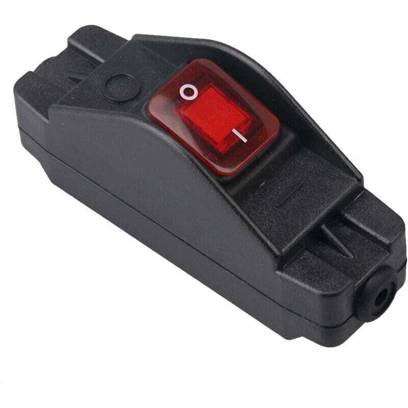 Ip65-knopf-inline-kabelschalter Schwarzer Unterbrecher Marche/arrêt 30a 220v