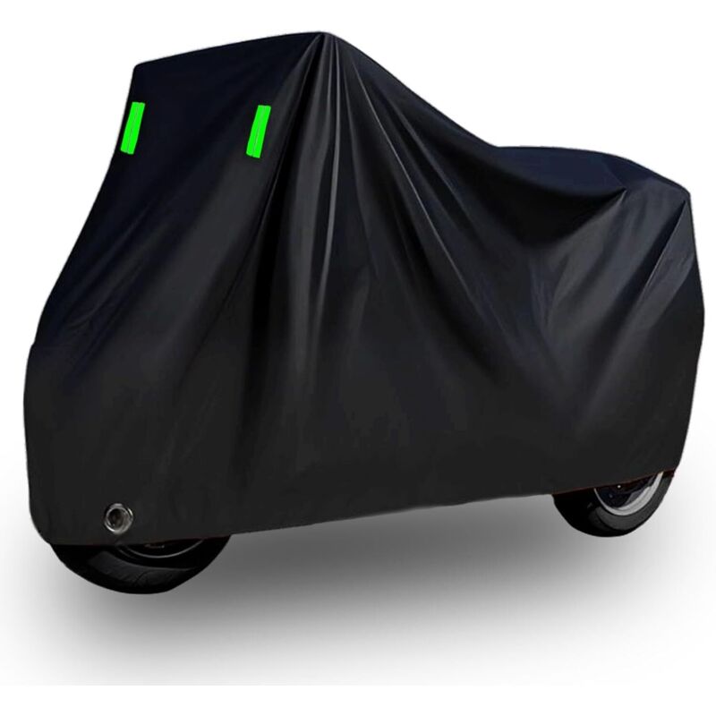 Robuste Motorradabdeckung Mit Diebstahlsicherungsösen, Wasserdicht, Für Roller Und Outdoor-schutz Bei Allen Wetterbedingungen. Maße Der Abdeckung: 230 X 95 X 125 Cm.
