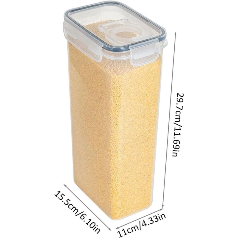 2,8-liter-küchenaufbewahrungsbox, Luftdicht Mit Deckel, Zur Aufbewahrung Und Organisation Von Müsli, Nudeln Und Mehl