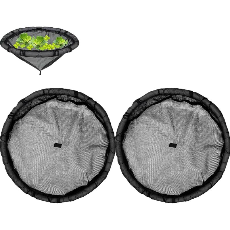 Schwimmender Schutzkorb Für Seerosenblätter, 2 X Schwimmende Barriere, Schwimmende Blumeninsel, 45 Cm Mit Netz Für Teiche, Optimale Entwicklung Und Algenhemmung, Verbessert Die Wasserqualität