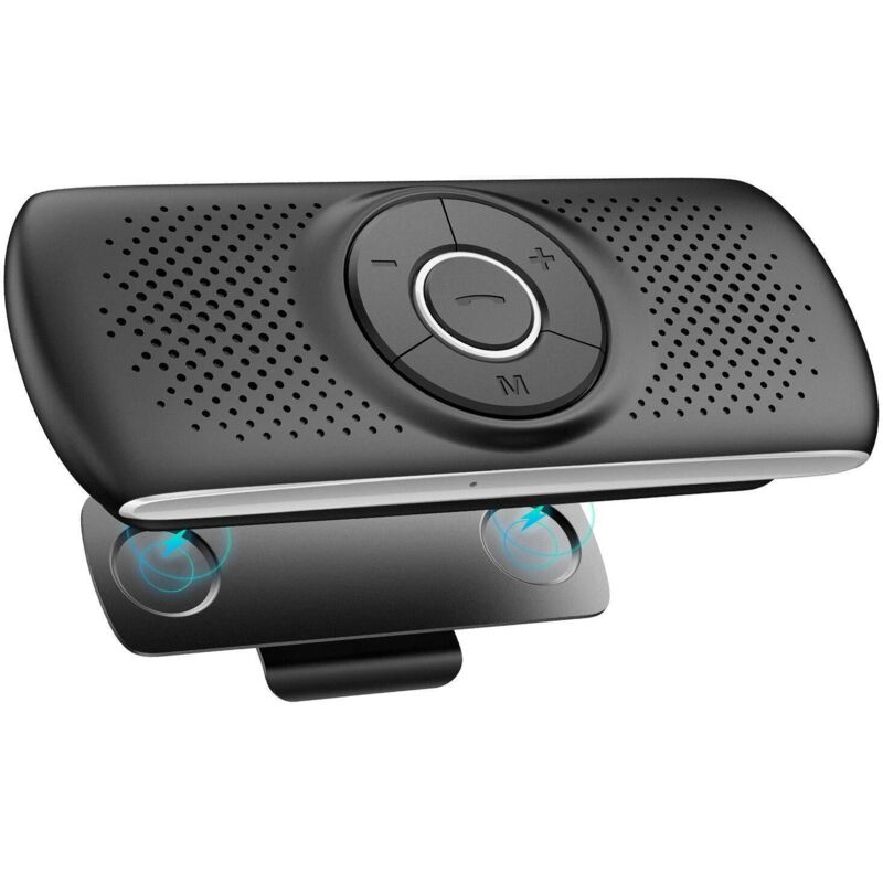 Bluetooth 5.0 Auto-freisprecheinrichtunggeräuschunterdrückender Lautsprecherautomatische Wiederverbindungmagnetclip Und Tf-kartensteckplatz