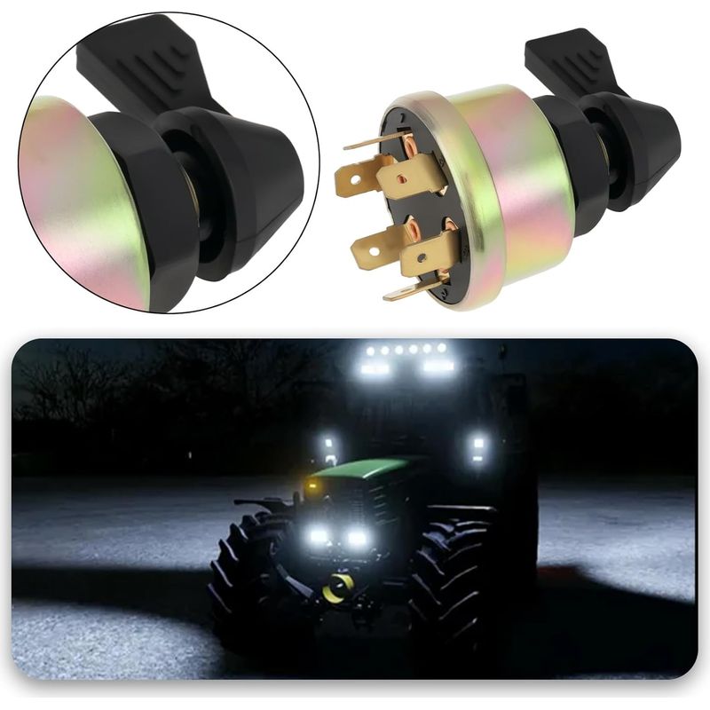 1 X Ersatzblinker Für Landwirtschaftliche Fahrzeuge, 40 Mm Durchmesser, Scheinwerferschalter, Zündschalter Kompatibel Mit Massey Ferguson Traktoren