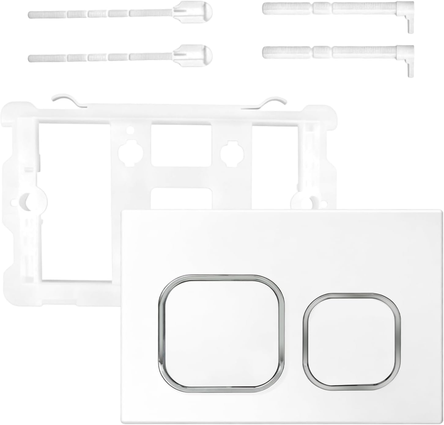 Ersatz-wc-betätigungsplatte – Mattsilber – Zweimengenspülung 2/4 L – Universelle Betätigungsplatte Für Up300, Up320 (242 X 162 Mm)