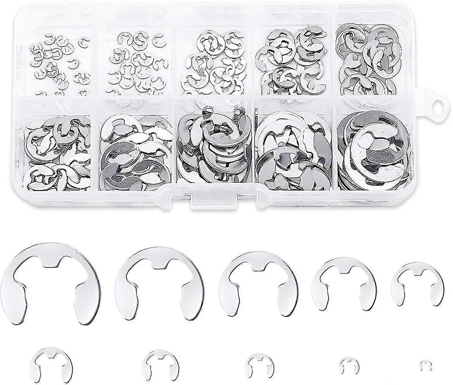200-teiliges Edelstahl-sicherungsring-set, Edelstahl-sicherungsringhalterung