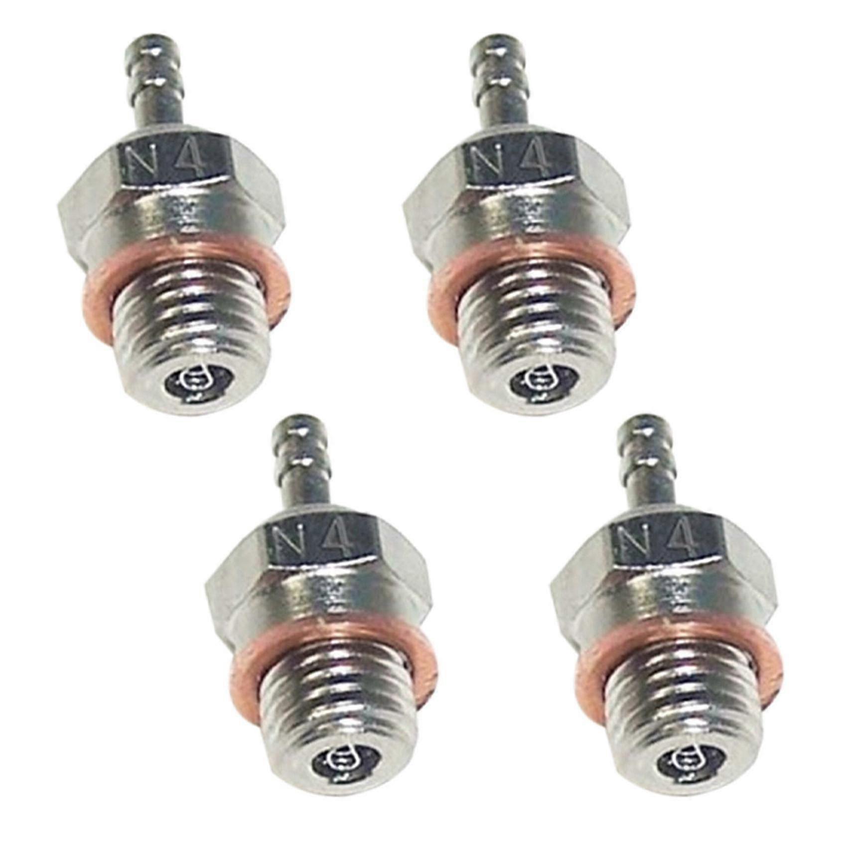 4x N4 Glühkerzen Für 70117 1/10 1/8 Rc Buggy Truck Vertex Nitro Motorteile