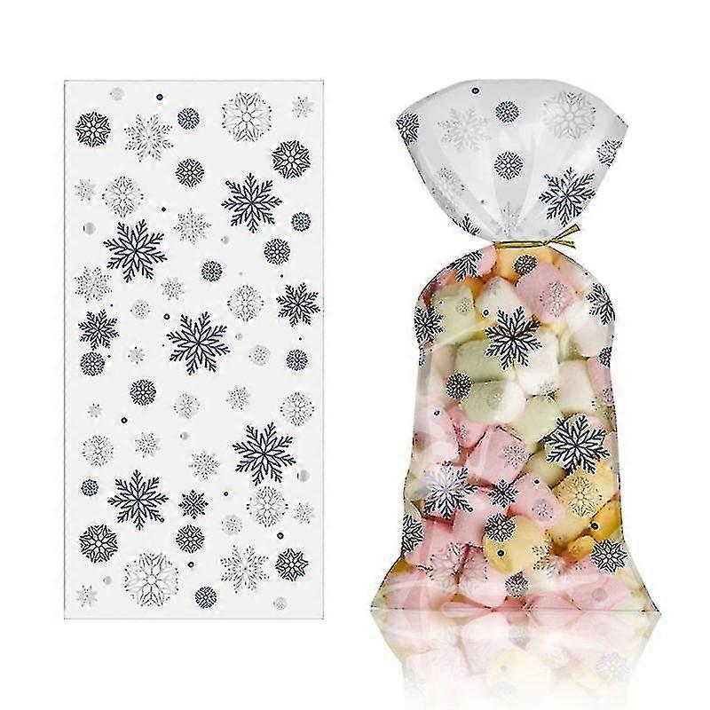 50 Stück Transparente Pvc-geschenktüten Mit Weihnachtsmann-, Weihnachtsbaum- Und Elchmotiven Für Weihnachtsgeschenke, Backwaren, Süßigkeiten Und Kekse-style13