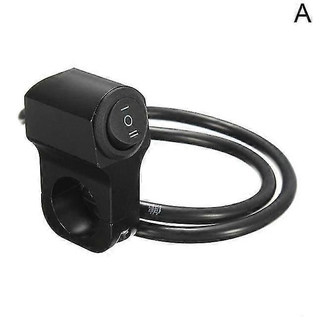 Motorrad-lenkerscheinwerferschalter Aus Aluminiumlegierung, 22 Cm, Dreistufig, Wasserdicht, 12 V, Nebelscheinwerfer-black