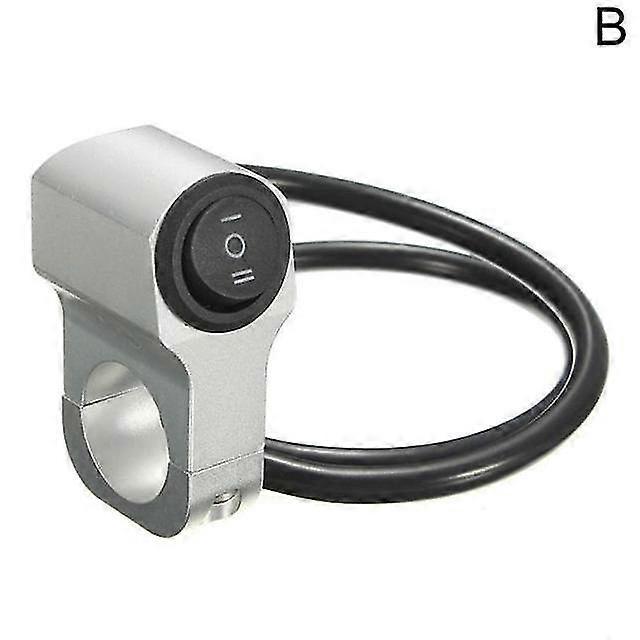 Motorrad-lenkerscheinwerferschalter Aus Aluminiumlegierung, 22 Cm, Dreistufig, Wasserdicht, 12 V, Nebelscheinwerfer-silver