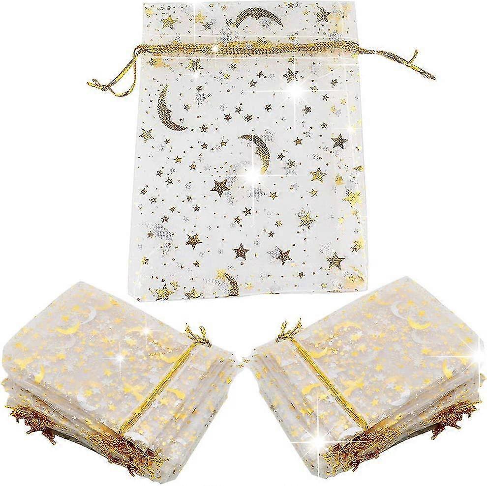 Wunderschöne Organza-geschenktüten, 100 Stück, Schmuckbeutel Mit Kordelzug, Kleine Geschenktüten Für Schmuck, Süßigkeiten, Hochzeiten, Geburtstage, 7 X 9 Cm