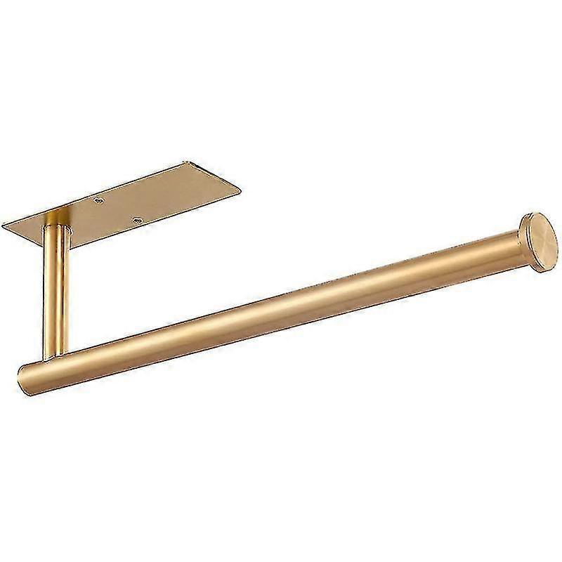 Küchenrollenhalter Selbstklebend/gelocht, Badezimmer-papierhandtuchhalter Unter Dem Schrank-gold