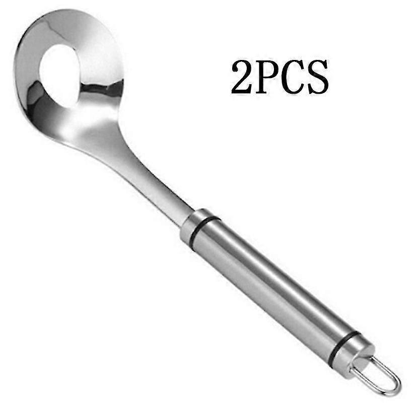 Fleischbällchenformer, 2-teiliges Set Edelstahllöffel, Antihaftbeschichtet, Mit Loch, Langem Griff, Zum Kochen, Für Küche, Esszimmer, Diy