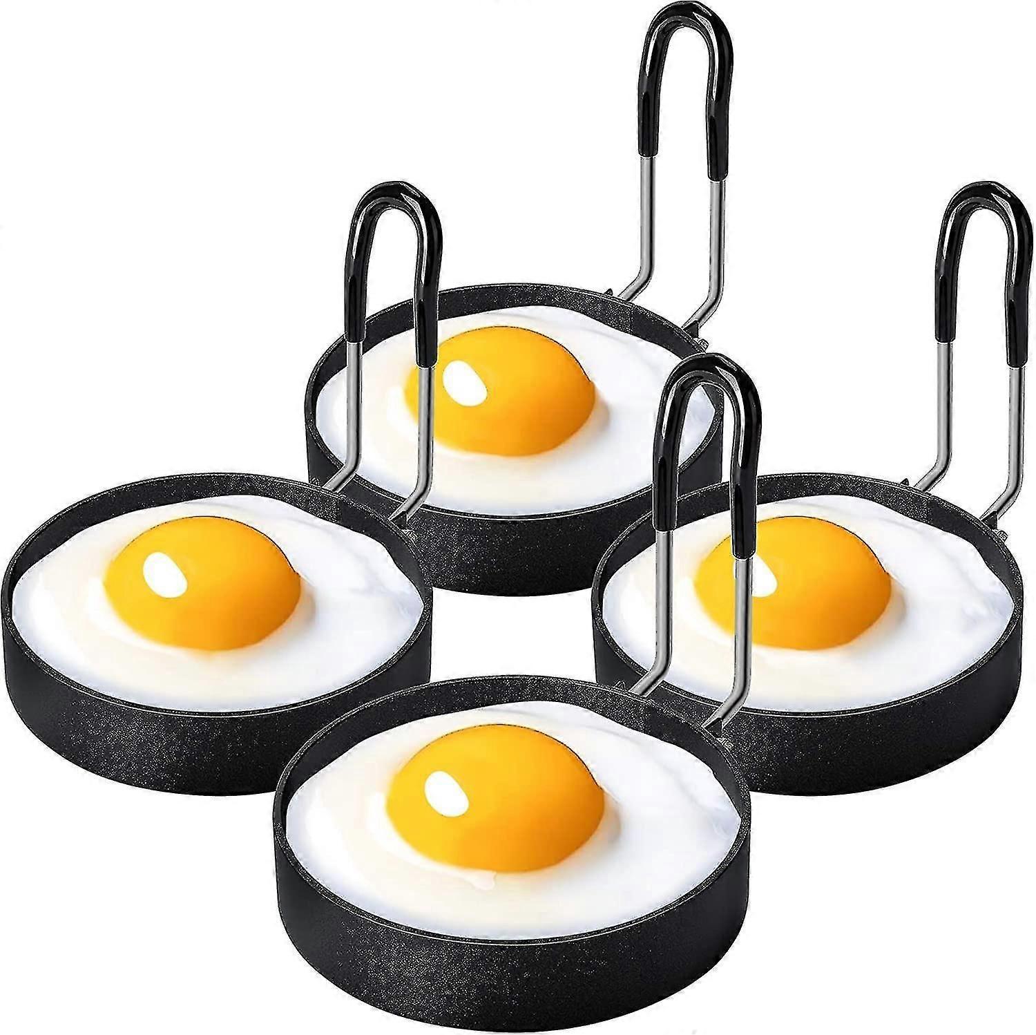 Eierkochring Aus Edelstahl, Pfannkuchenform Für Spiegeleier Und Omeletts - 4 Stück
