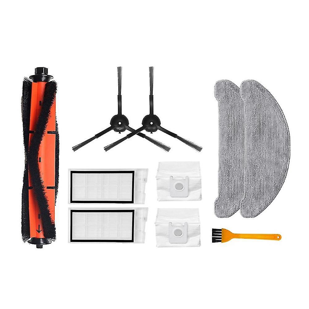10 Stück Für Roidmi Eve Plus Filter Hauptseitenbürste Staubbeutel Wischmopptuch