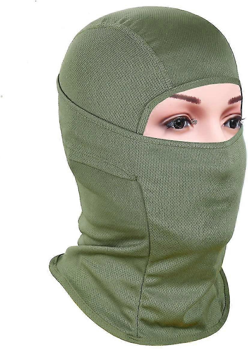 Sturmhaube, Gesichtsmaske, Uv-schutz, Sonnenschutz, Taktisch, Leicht, Ski, Motorrad-green