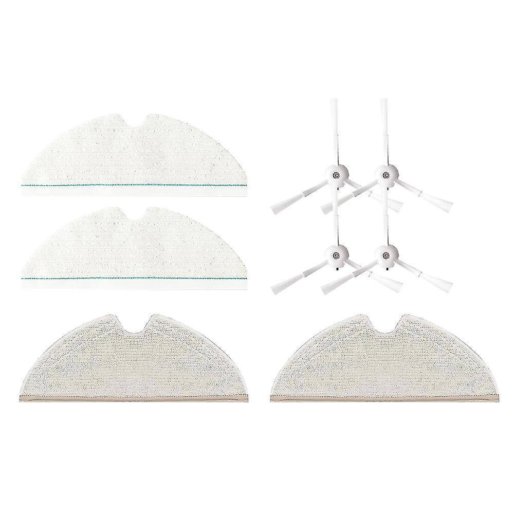 8-teiliges Set Waschbarer Wischmopp-seitenbürsten Für Roborock T8/q7 Max/max+