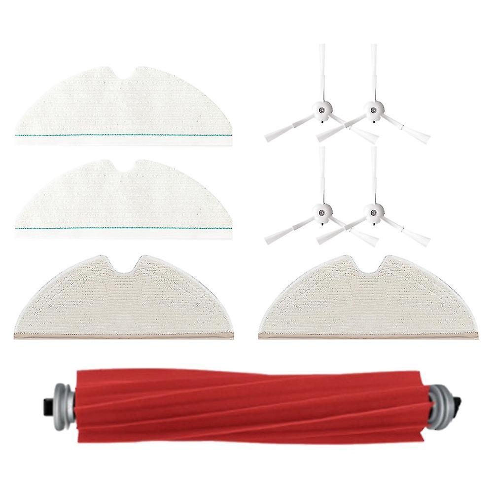 9-teiliges Set Waschbarer Wischtücher Und Seitenbürsten Für Roborock T8/q7 Max/max+