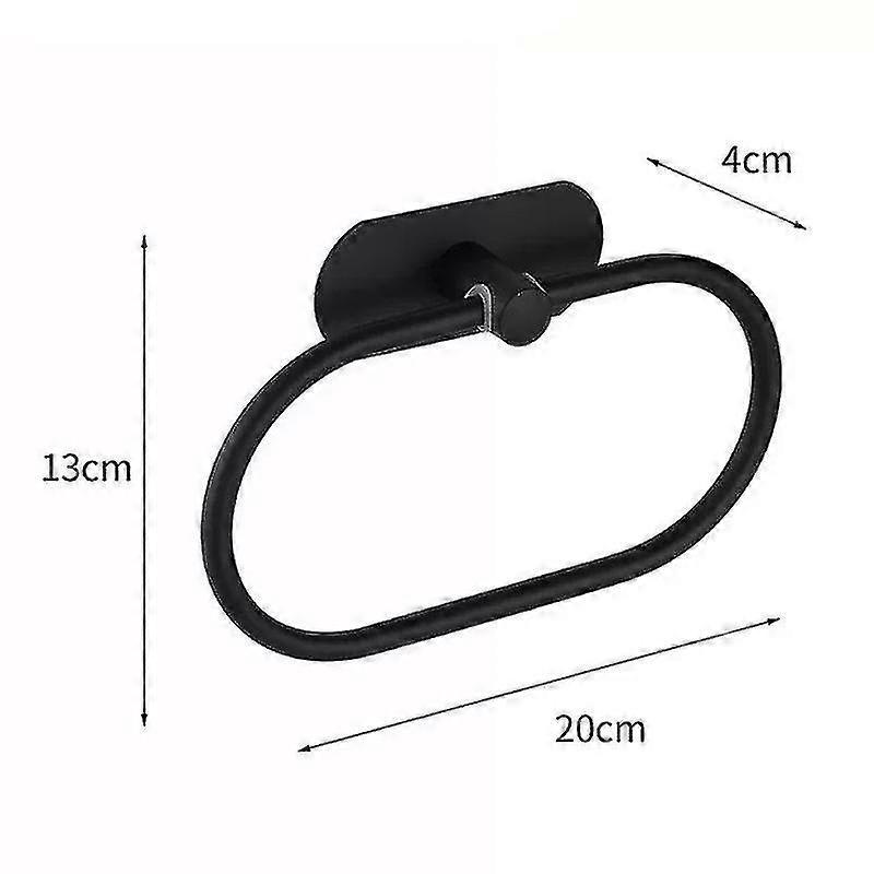 Küchenrollenhalter Selbstklebend/gelocht, Badezimmer-papierhandtuchhalter Unter Dem Schrank-black