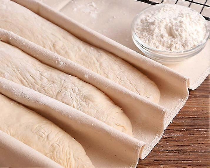 Professionelles Gärtuch, Robustes Bäcker-teigtuch Mit Brotmesser, 100 % Natürliches Leinen, Formwerkzeug Für Baguettes Und Brote