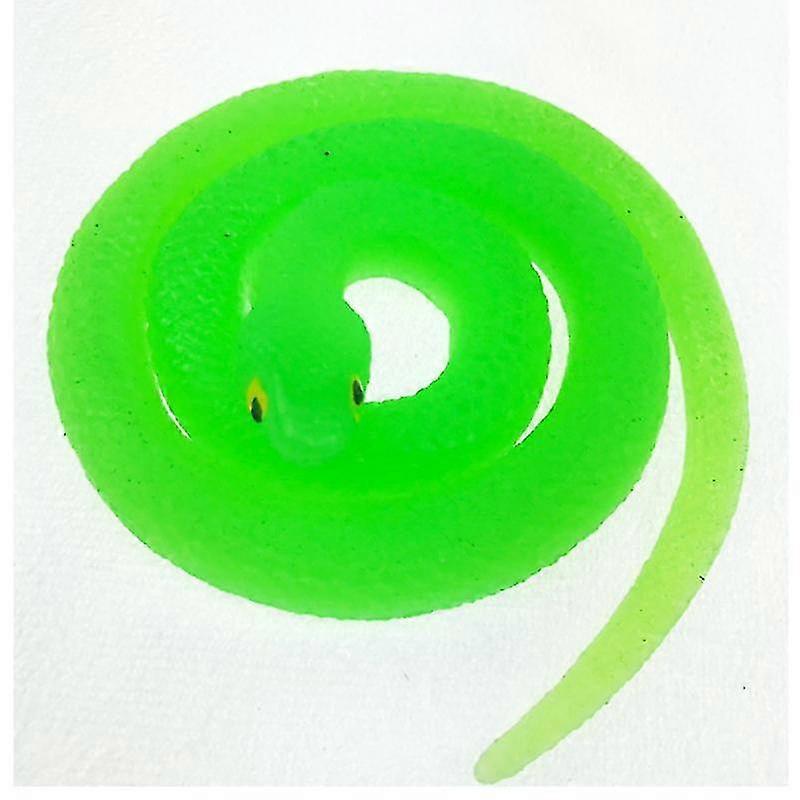 Umweltfreundliche Gummischlange Als Scherzartikel, Weicher Kleber, Künstliche Schlange, Halloween-scherzartikel-green