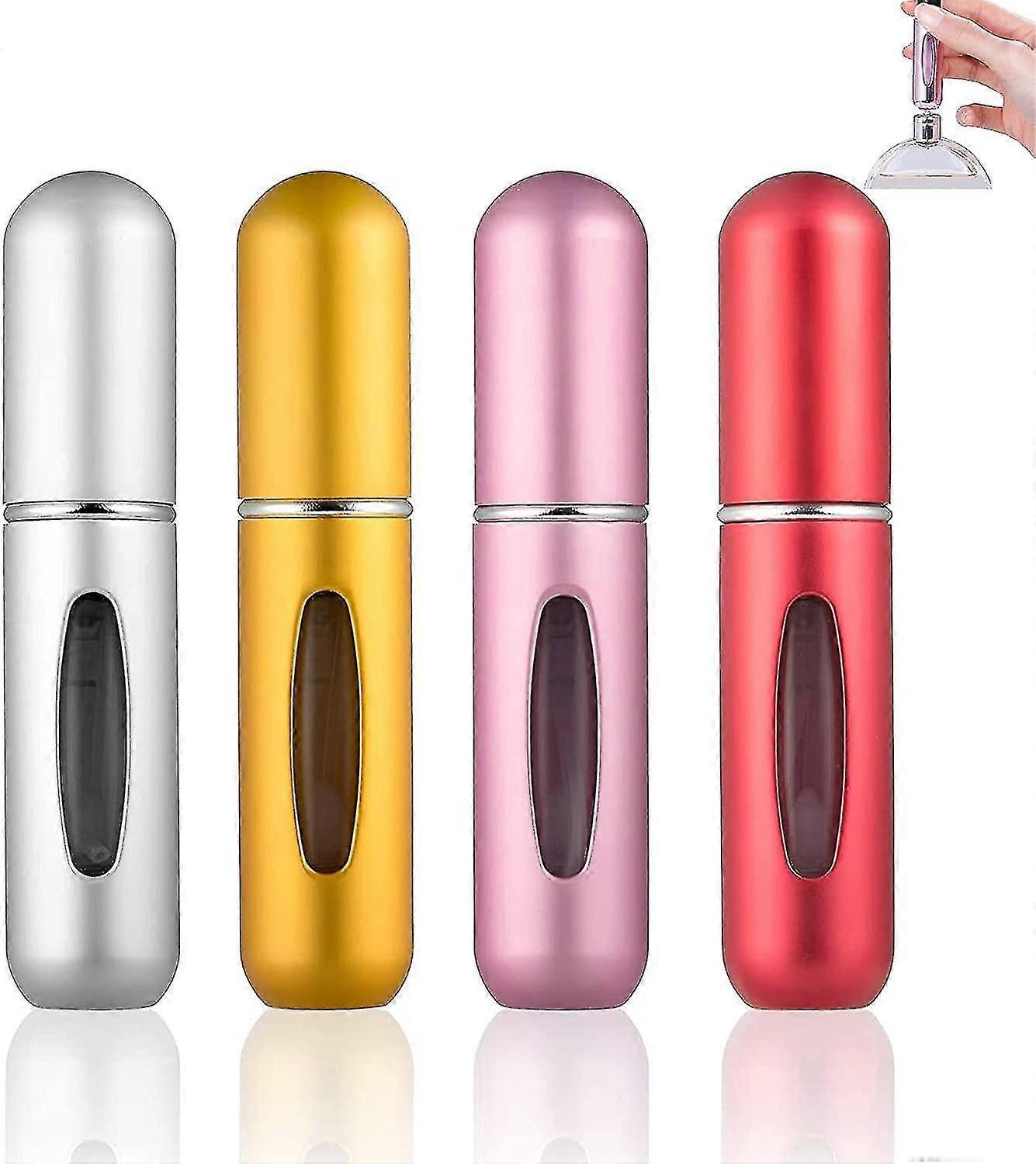 4 Stück 5-ml-parfümzerstäuber, Nachfüllbare Mini-parfümzerstäuber, Tragbar