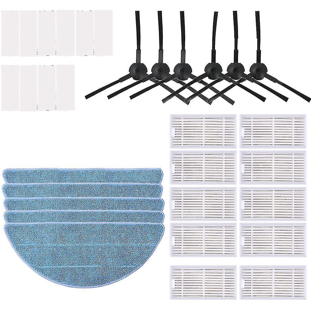 Hepa-filter-wischmopptuch Mit Seitenbürste Für Chuwi Ilife V5 Pro X5 V5 Roboter