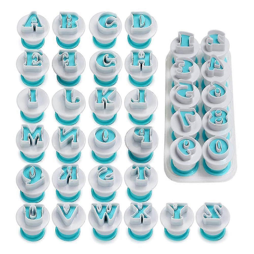 26-teiliges Set Aus Buchstaben- Und Zahlenformen Für Fondanttorten Und Kekse