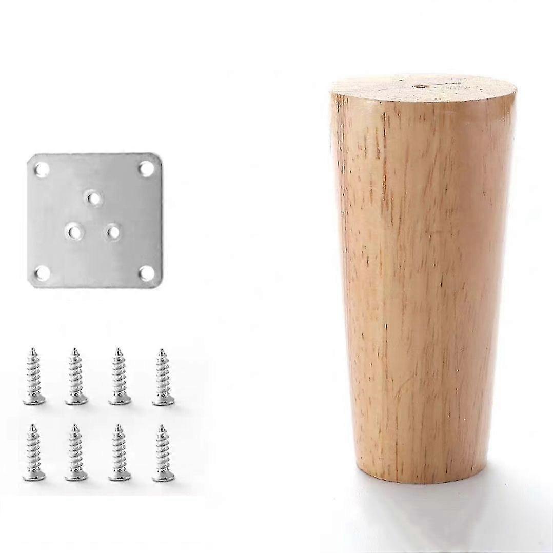 Set Mit 4 Massivholz-sofabeinen, Möbelbeinen Für Sessel, Nachttisch, Kleiderschrank, Schublade (höhe 10 Cm)