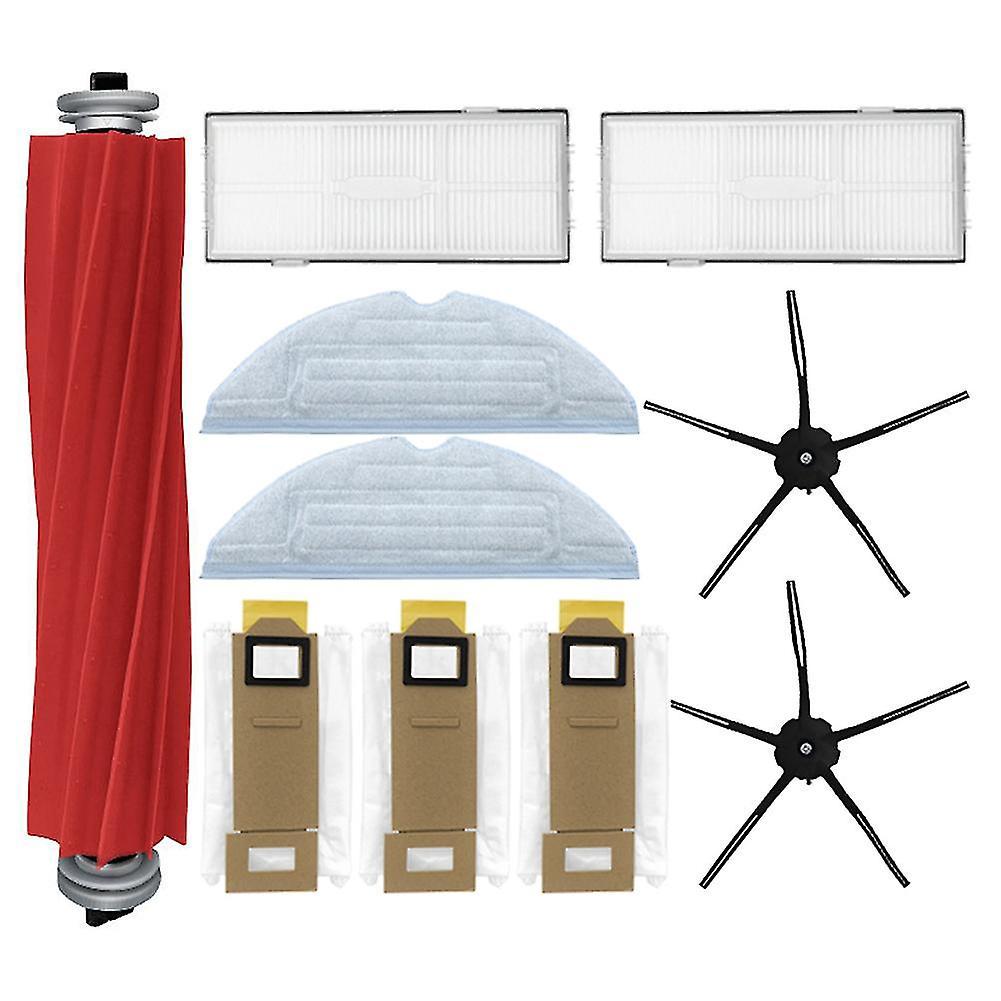 Hauptfilter, Seitenbürste, Wischtuch, Staubbeutel, Saugroboter