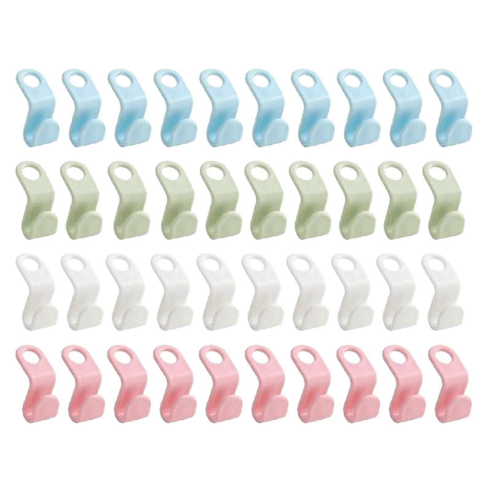 40 Stück Kleiderbügel-verbindungshaken, Schrank-organizer, Platzsparende Clips