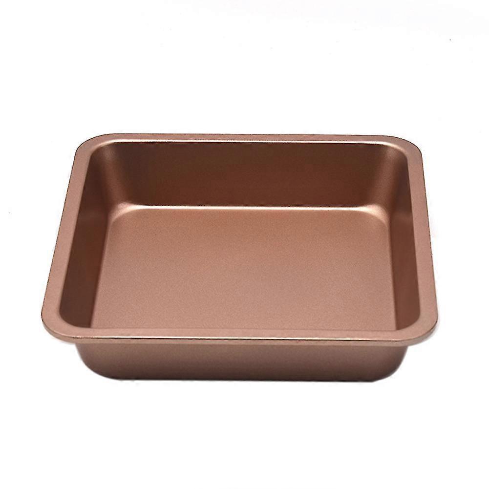 8-zoll-quadrat-backform Aus Kohlenstoffstahl, Ofenform Für Brot, Kekse Und Kuchen-golden