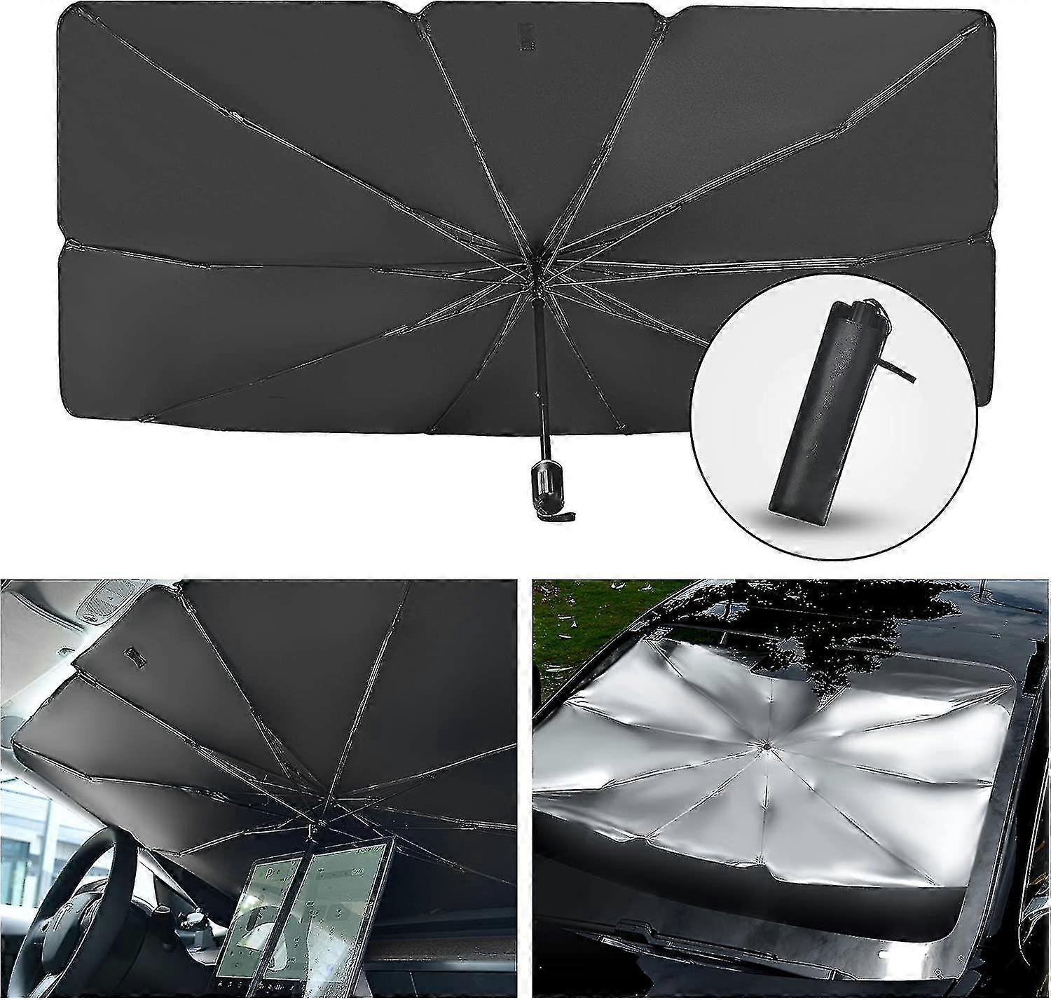 Sonnenschutz Für Die Windschutzscheibe, Sonnenschutz Für Die Windschutzscheibe, Faltbarer Sonnenschutz Für Die Windschutzscheibe, Passend Für Verschiedene Größen (56 X 31 Zoll)