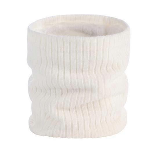 Winterliche Halswärmer Für Damen Und Herren, Halswärmer, Gesichtsschal, Fleeceschal, Warmer, Dicker Schlaufenschal Für Sport Und Skifahren-white