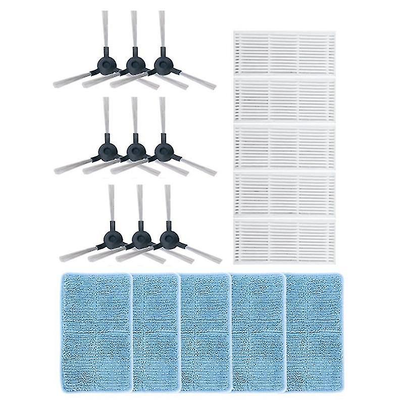 19-teiliges Ersatzteilset Für Midea Seitenbürstenmopp-tuch Mit Hepa-filter B