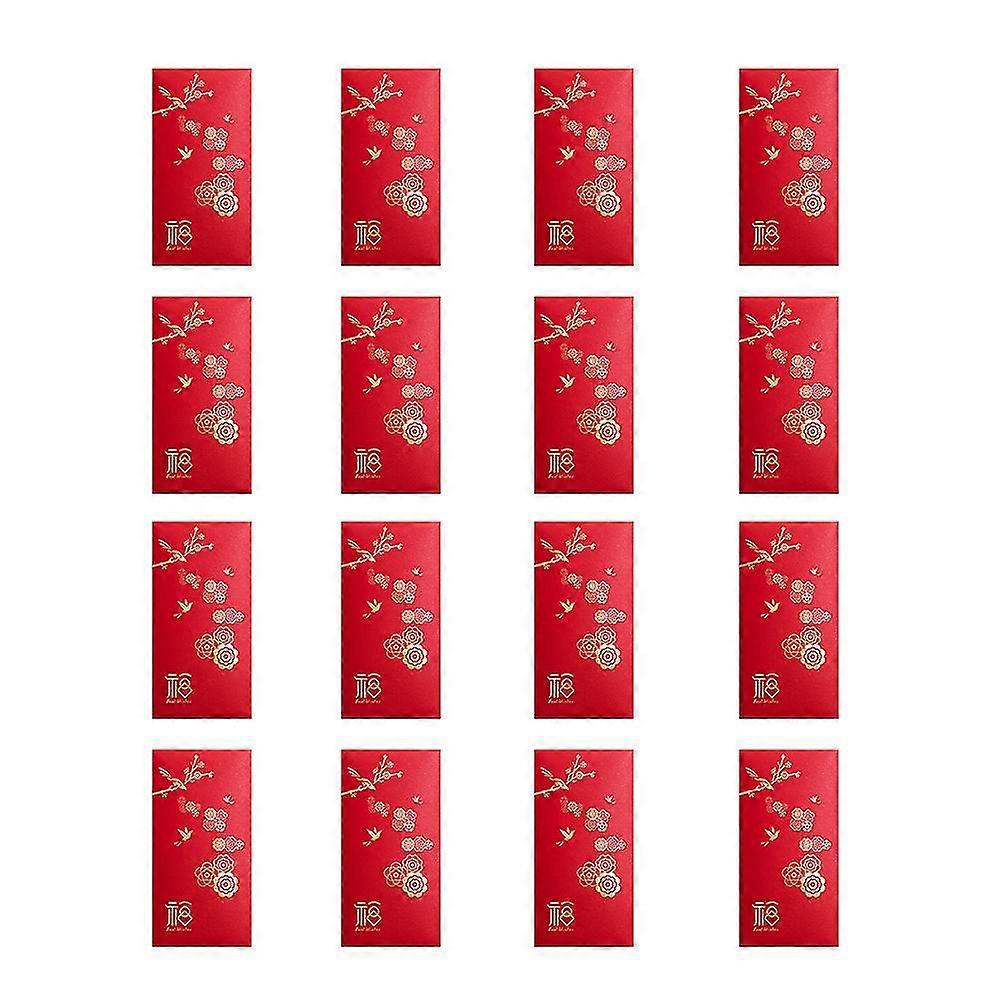 24 Stück/set Neujahrs-rote Umschläge, Traditionelle Chinesische Frühlingsfest-glücksbringer (fließend)