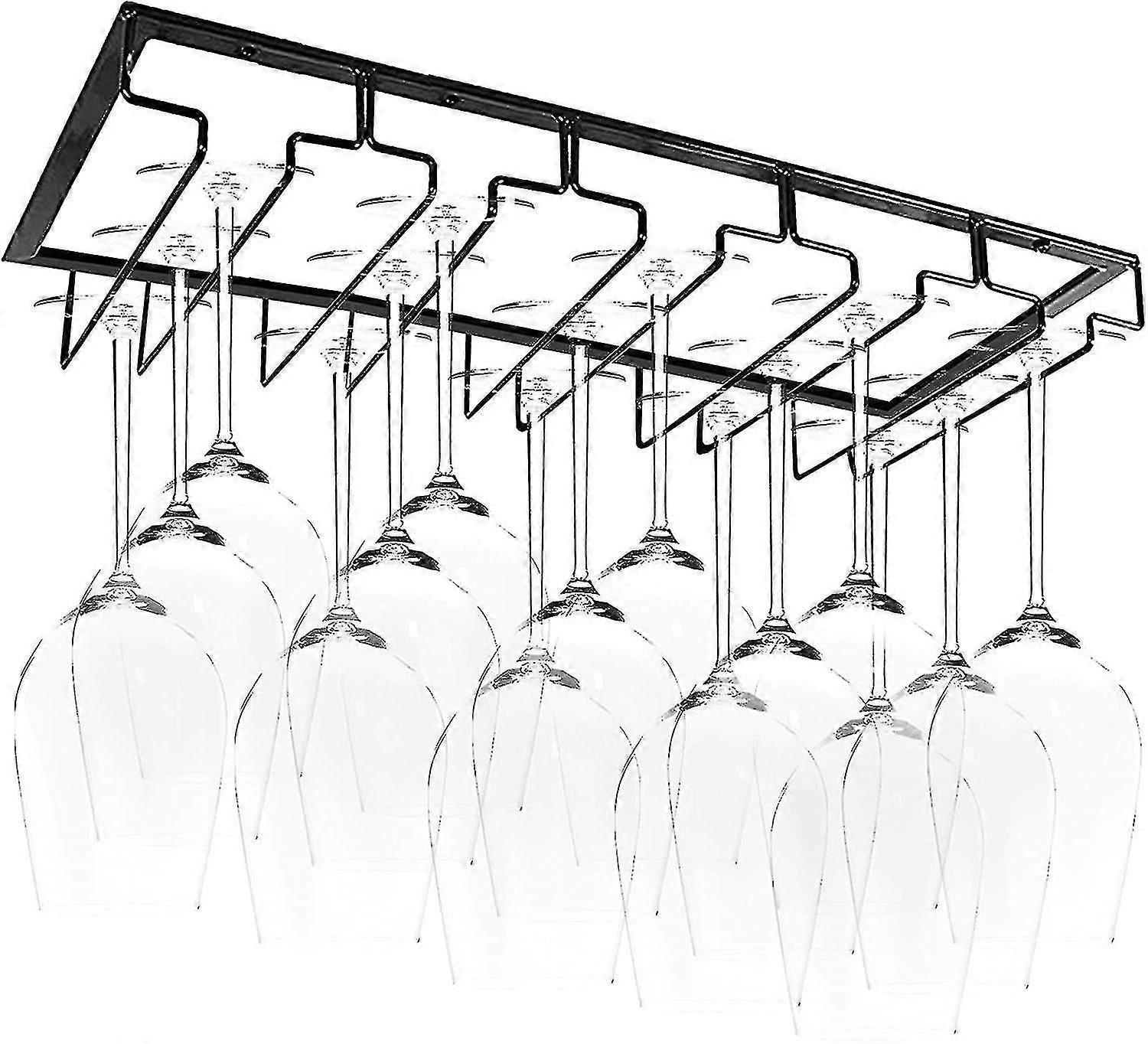 Hängender Glashalter, Kelchhalter, Weinglashalter Mit 5 Schienen, Geeignet Für Bar, Weinschrank, Küche