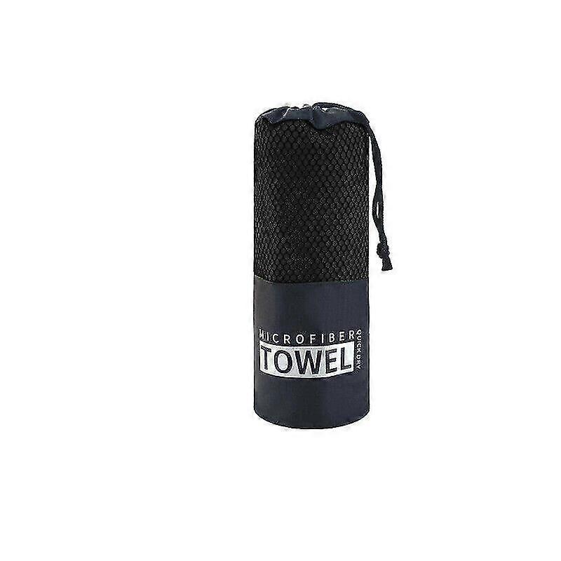 Mikrofaser-strandtuch Für Erwachsene, Reisehandtuch, Badetuch, Sporthandtuch, Schnelltrocknend-4080cm-black
