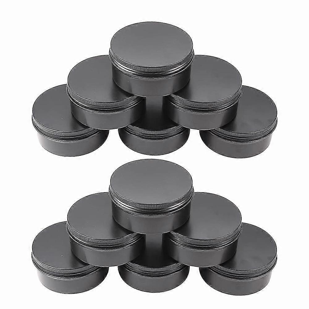 12er-pack Runde Aluminiumdosen Mit Schraubverschluss Und Deckel Für Lippenbalsam, Gewürze, Süßigkeiten, Tee Und Kerzen