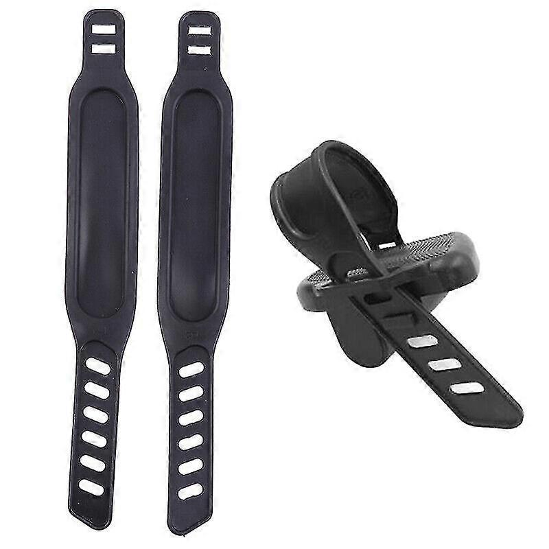 Neue Pedalschlaufen Für Heimtrainer, Steigbügelriemen, Fitnessgeräte-zubehör. (schwarz) (2 Stück)
