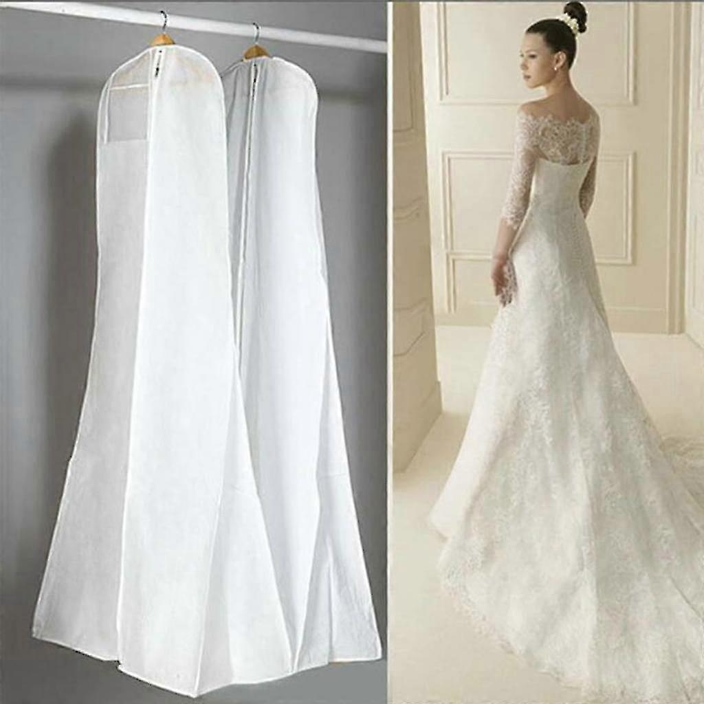 Atmungsaktiver Kleidersack Für Brautkleider - Weiß - 180 Cm