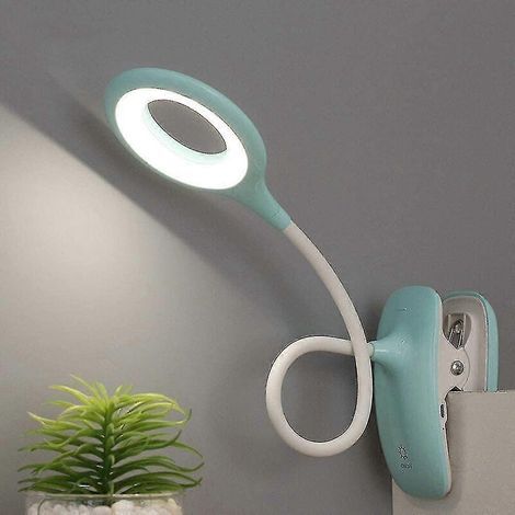 Led-klemm-leselampe, Dimmbar, Augenschutz, Tischlampe-blue