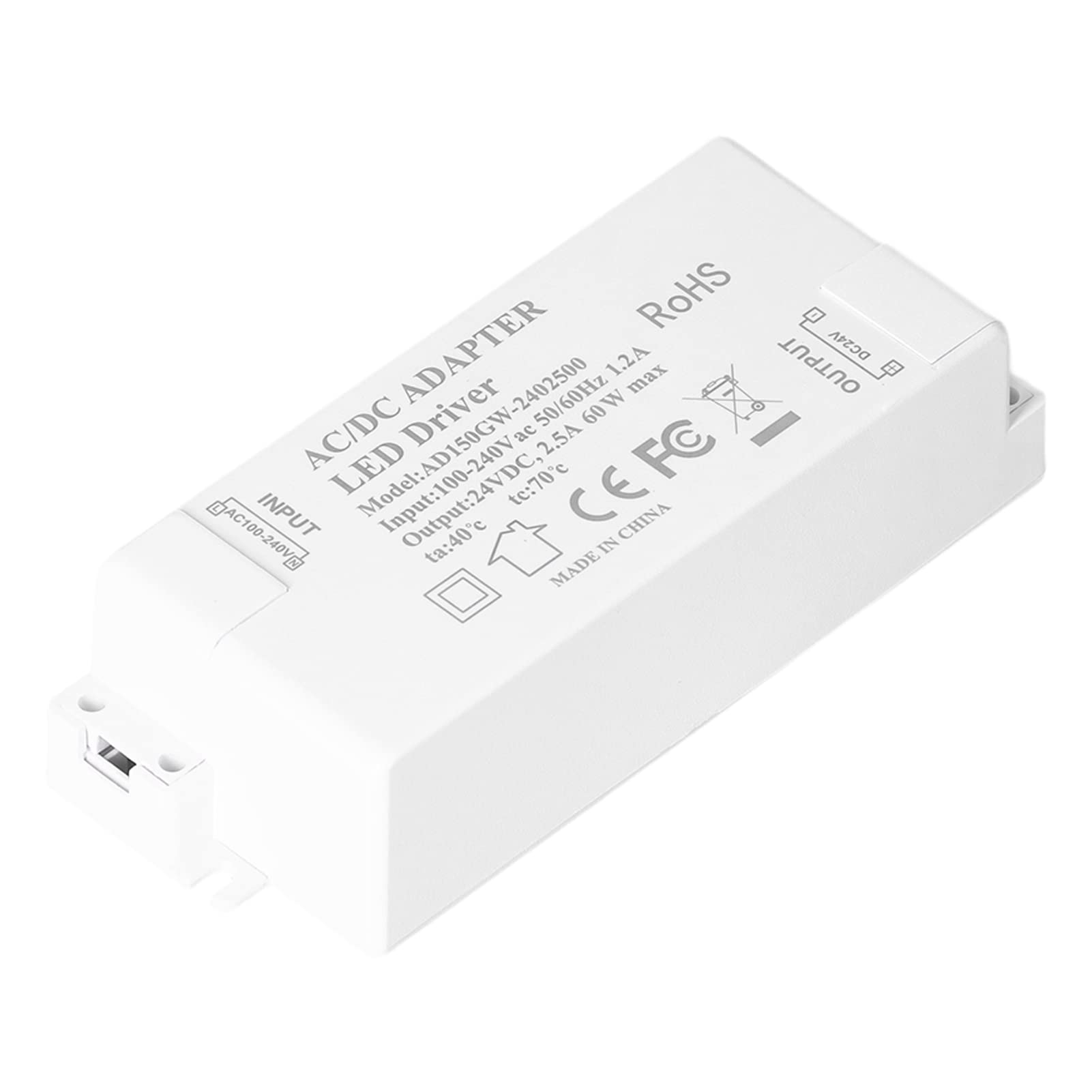 Led-netzteil, Led-treiber Mit Überspannungsschutz Für Ac100-240v, Dc24v 2,5a 60w Für Mr11- Und Mr16-lampen.