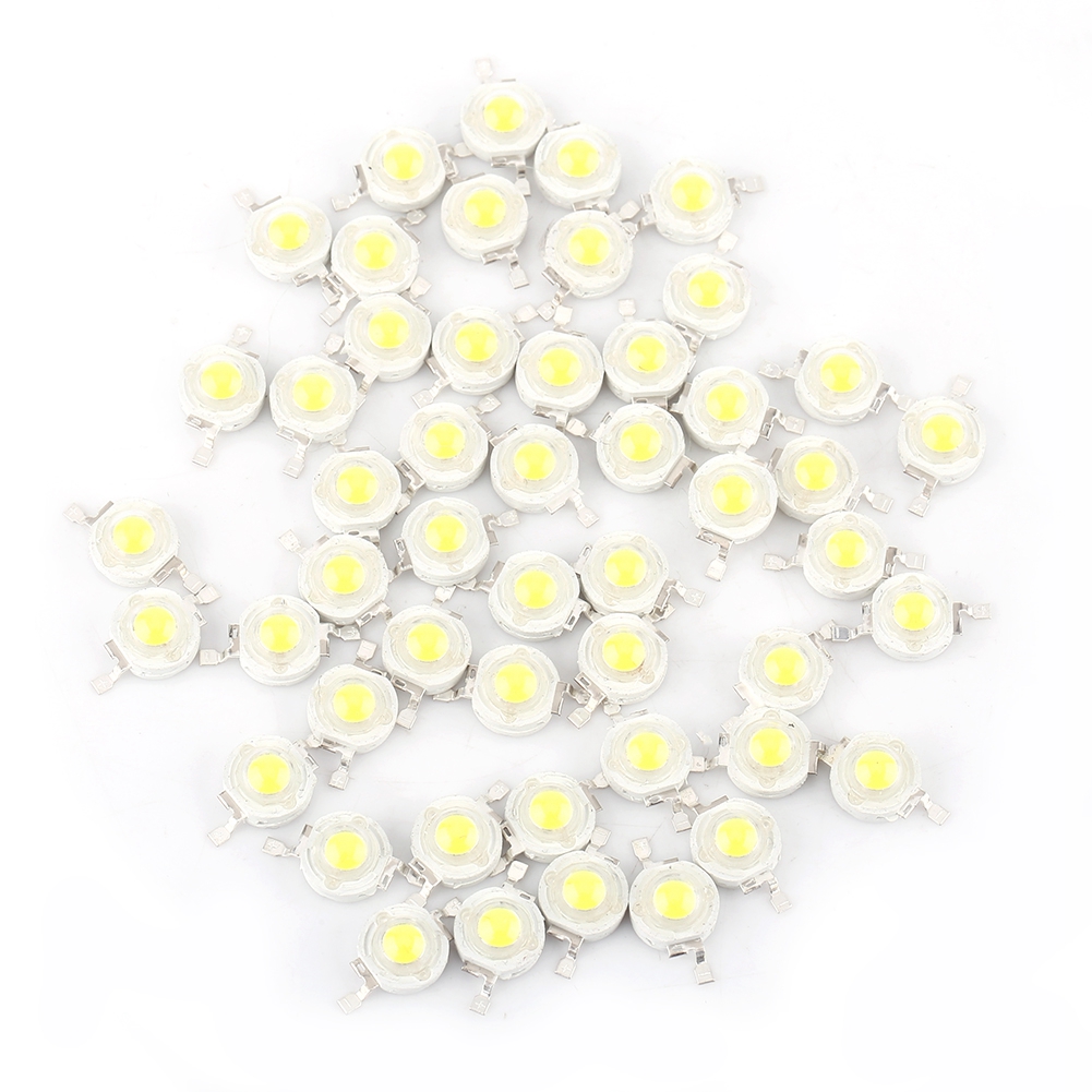 Konvolut Von 50 Hochleistungs-led-chips (1 W) – Warmweiß (3000–3500 K) / Kaltweiß (6000–6500 K) – Diy-beleuchtung – Fdit – Modell 1