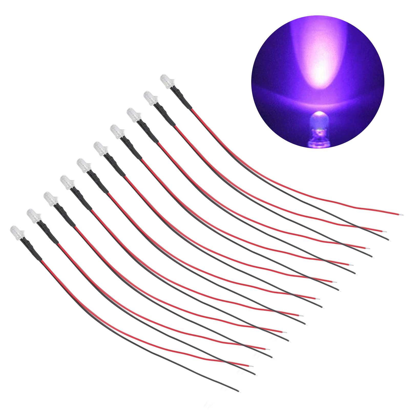 10 Stück 5-12v Leuchtdioden 20cm Länge Vorverdrahtete Led Elektronische Dioden Für Diy Elektronik Engineering Dekoration Lehrbeleuchtung(4).
